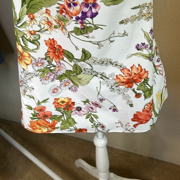 J.CREW COLLECTION NWT HALTER TOO IN RATTI TROPICAL FLORAL 💯 COTTON SZ S - Picture 3 of 16